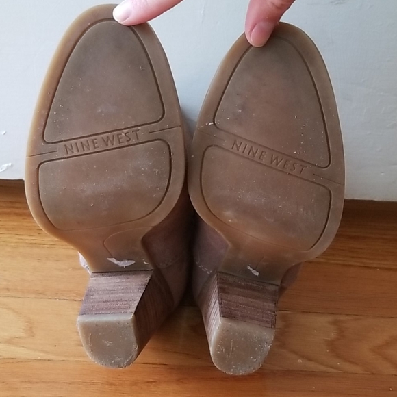 Nine West Western Suede Leather Ankle Boot - Picture 9 of 12